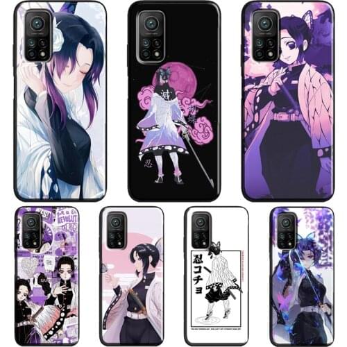Shinobu Kocho Kimetsu no Yaiba For POCO M3 Pro F3 X3 NFC Case For Xiaomi Mi Note 10 Lite A3 9T 10T Pro Mi 11 Lite Coque