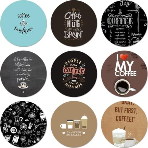 Coffe make life better Icons Pins Badge Decoration Brooches Metal Badges For Backpack Decoration