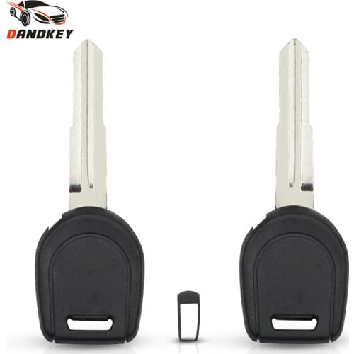 Dandkey 10pcs/lot For Mitsubishi Transponder Fob Key Blank MIT11R Right Key Blade Replacement Key Case