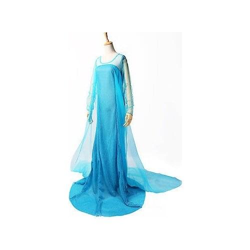 Blue Bling Snow Queen Adult Women Lady Party Dress Costume Sexy Dresses