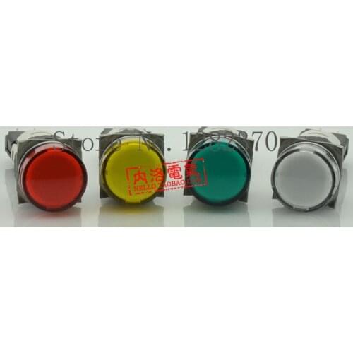 [ZOB] Imported French original 16mm circular indicator XB6AV * BB 12 ~ 24V--10pcs/lot