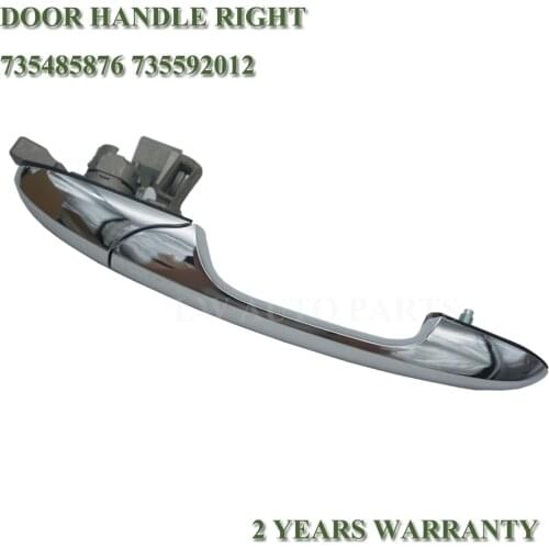 Car Door Left Handle for Fiat 500 Near Side Passenger Side Offside Chrome Door Handles 735592026 735485872