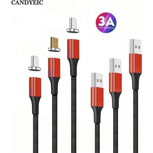 CANDYEIC For Huawei P20 Magnetic Cable for Huawei P20 Lite/P20 Pro usb Cable Data Charging Cable