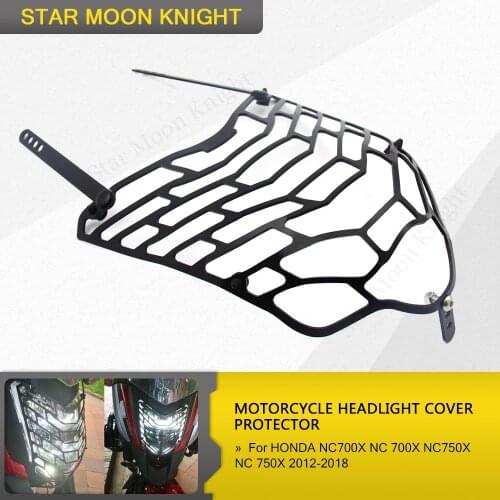 Motorcycle Headlight Guard Cover Protector For HONDA NC 750X NC700X NC750X NC 700X 2012-2018 BLACK