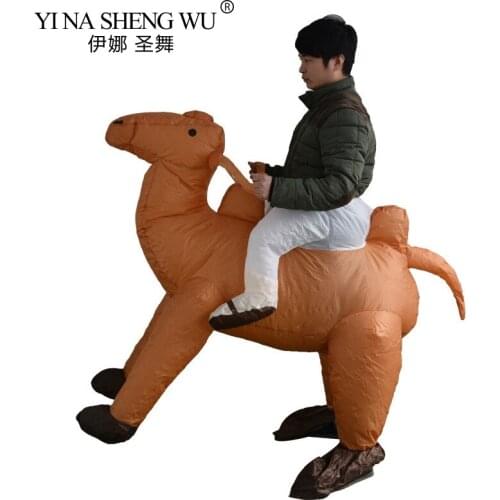 Inflatable Costumes Camel For Adult Ride on llama Animal Cosplay Suits Halloween Carnival Party Clothing Wear Novel Toys Gift