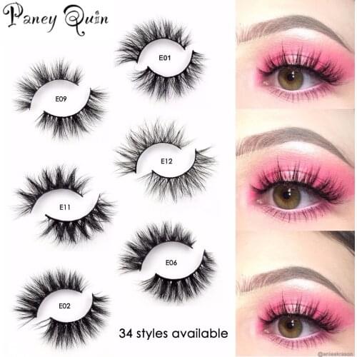 1Pairs Mink Lashes 3D Mink Eyelashes 100% Cruelty free Lashes Handmade Reusable Natural Eyelashes Popular False Lashes Makeup