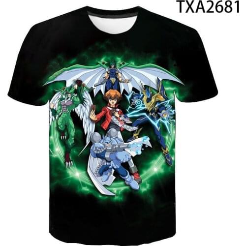 2021 New Summer Casual Yu Gi Oh 3D T Shirt Men Women Children Fashion Streetwear Boy Girl Kids Printed T-shirts Cool Tops Tee
