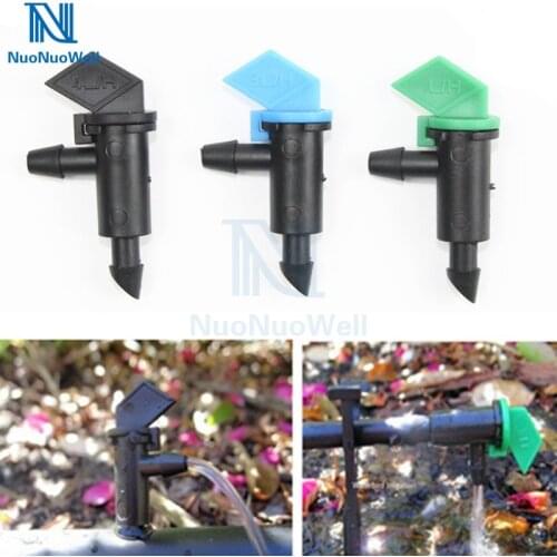 NuoNuoWell 20Pcs Take Apart Dripper Regulator Drip Emitters 4L/8L/16L/H Pressure Compensating Irrigation Accessories