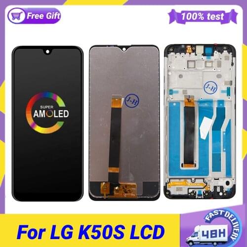 ORIGINAL 6.5'' LCD For LG K50S LM-X540 LMX540HM LCD Display Touch Screen Digitizer Assembly Replace With Frame lcd screen