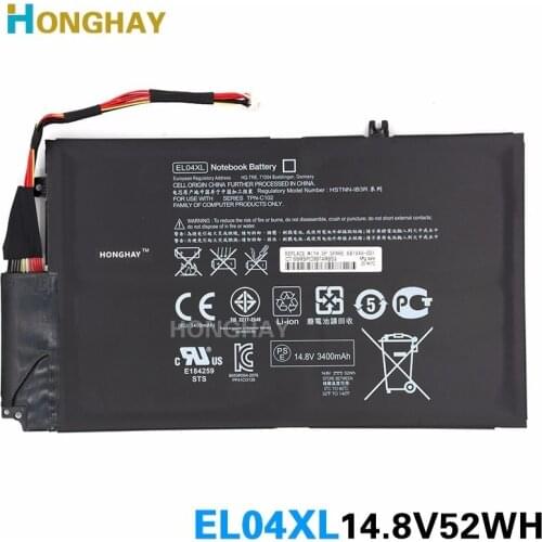 HONGHAY Original Laptop battery EL04XL for HP TPN-C102 Envy 4-1150er 4-1151er 4-1007TX 4-1008tx 4-1004TX 4-1005TX HSTNN-IB3R
