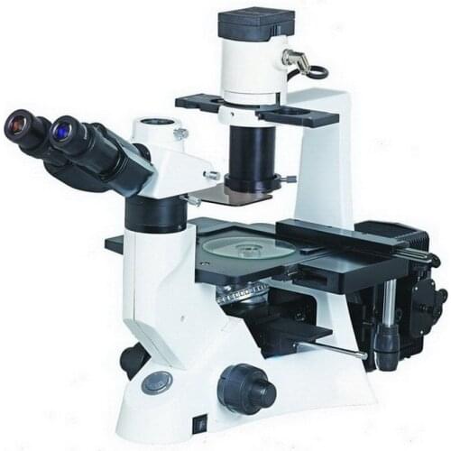 Professional Inverted fluorescence Microscope LIM-500EP with B, G two band excitation, 100W HBO, lab research, medical use