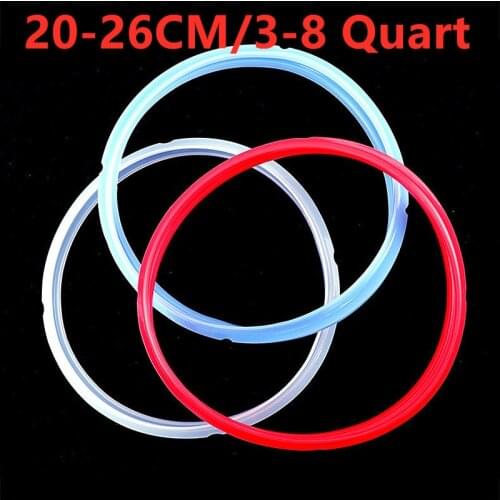 1PC New Silicone Sealing Ring 20-26CM/3-8 Quart For Instant Pot Electric Pressure Cooker Electric Pressure Cooker Sealer Parts