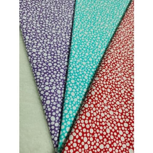 Meter Cute Little Bubble Various 3 Color Red Green Purple Dot Plain Cotton Fabric sewing Clothing Tissue Telas Textile Patchwork