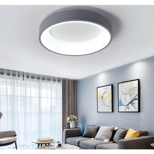 Modern Round LEDCeiling Light For Bedroom Living Room Clothing Store LED Light AC110V AC220V Ceiling Lamp With Remote Control