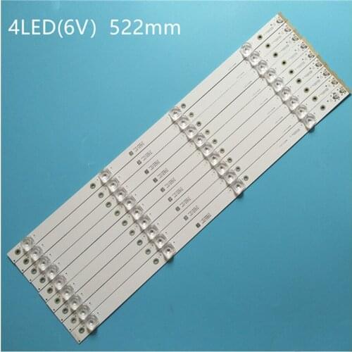 9pcs/set LED strip for TCL 55P3CFS-CG L55P3CUS LVU550ND1L cd9w27 55BC7600 55U6780C 55P3-CUD A B 55HR330M04B5 55HR330M04A5 V4