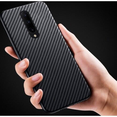 For OnePlus 9 8 7 7T 6 Pro 1+8T 7T 5T 1+Z 1+NORD N10 N100 Slim Carbon Fiber Matte Silicone Soft Phone Back Cover Cases