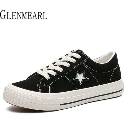 Woman Sneakers Black Casual Board Shoes Female Canvas Flats Couple Outdoor Travel Shoes Size 35-44 2020 Winter New Arrival