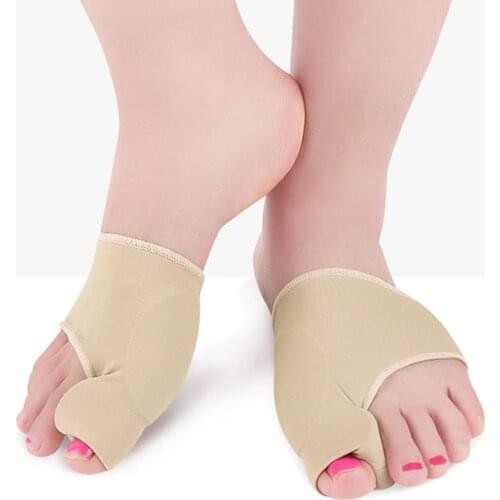 1Pair=2 pcs Big Bone Orthopedic Bunion Orthosis Pedicure Socks Silicone Hallux Valgus Corrector Braces Toes Separator Feet Care