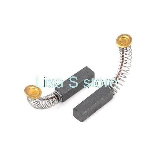 2Pcs Electric Drill Motor Carbon Brushes 13mm x 4mm x 4mm