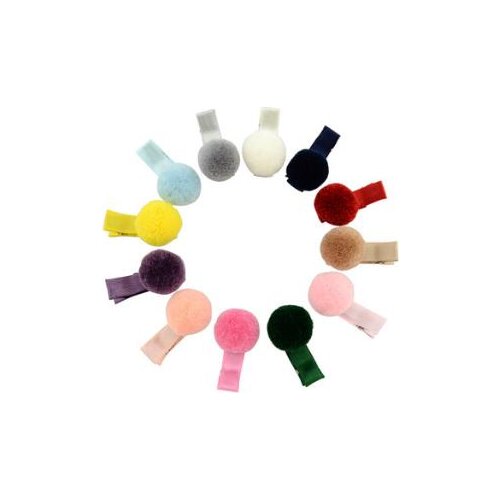 300pcs/lot DIY Simple Multi Plush Hair Bulb Hair Duck Clips Balls Bang Hairpins Hair Styling Tools Accessories HA1635