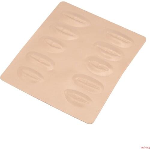3D 5PCS Microblading Cosmetic Silicone Practice Skin for Mouth Eyebrow Eyeliner Tattoo Makeup Training for tattoo supplier