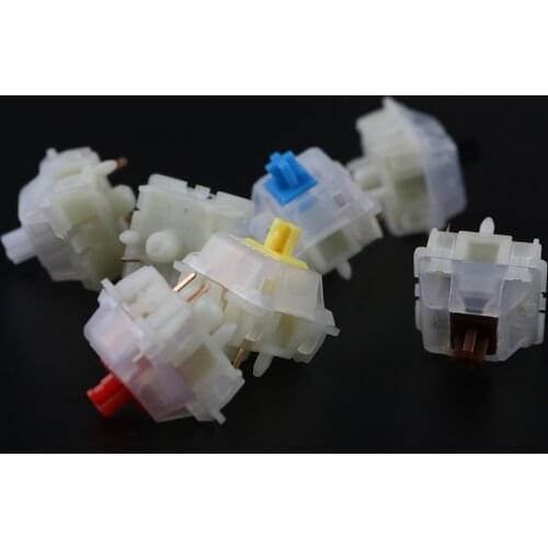 Gateron G Switches yellow black red green 3-pin 5-pin Keyboard Switches for Mechanical Keyboard fit GK61GK64 GH60 10pcs