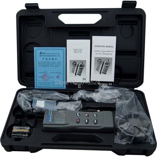 AZ8912 Handheld Anemometer Remote Fan Air Flow Meter