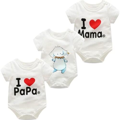 Baby rompers newborn baby girl boy clothes cotton short sleeve baby rompers toddler baby costume roupa infantil R9