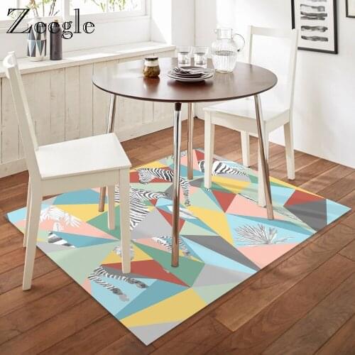 Zeegle Printed Zebra Carpet Floor Rug Home Decoration Floor Rug Coffee Table Area Rug Modern Living Room Carpet Anti Slip Carpet