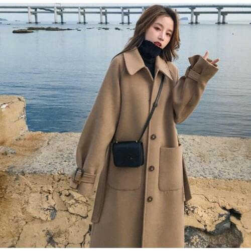 FANAN Womens Camel Coats