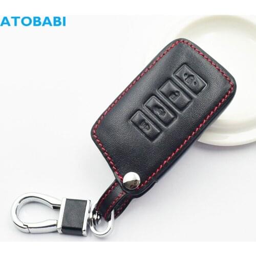 ATOBABI Leather Car Key Case For Lexus ES350 ES300h GS350 IS200T IS300 LX570 NX200 RC300 RX350 4 Buttons Smart Remote Fobs Cover