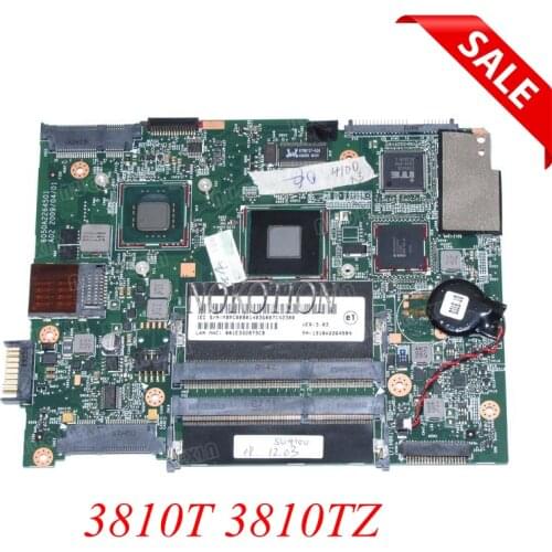 NOKOTION MBPCR0B014 MB.PCR0B.014 PN 1310A2264509 For acer aspire 3810T 3810TZ laptop motherboard Pentium SU4100 1.3GHz CPU DDR3