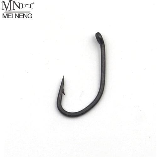 MNFT 20PCS/Lot Matt Black Non-stick Coating Carp Hooks Fishing Sharp Barbed Hooks Size 6# , 8