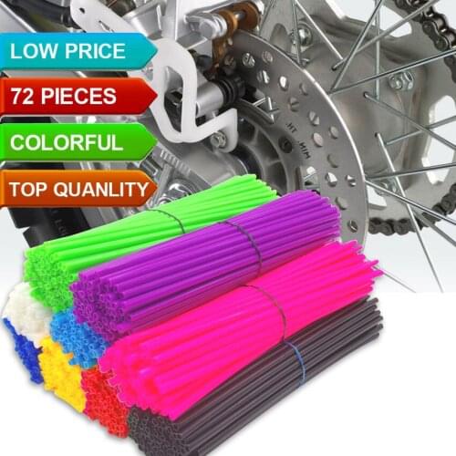 Motorcycle Dirt Bike Wheel Rim Spoke Skins Covers Wrap Tubes Decor Protector Pipe FOR Honda CR YZ RM KX 85 MOTOR CYCLE 500 CRF