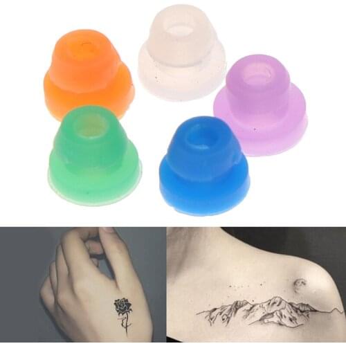 Wholesale Top Quality 100pcs/bag Silicone Soft Rubber Grommets Nipples For Tattoo Machine Needles Supply 5 Colors