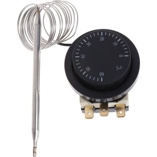 250V/380V 16A 0-60â Temperature Control Switch Capillary Thermostat Controlled 264D