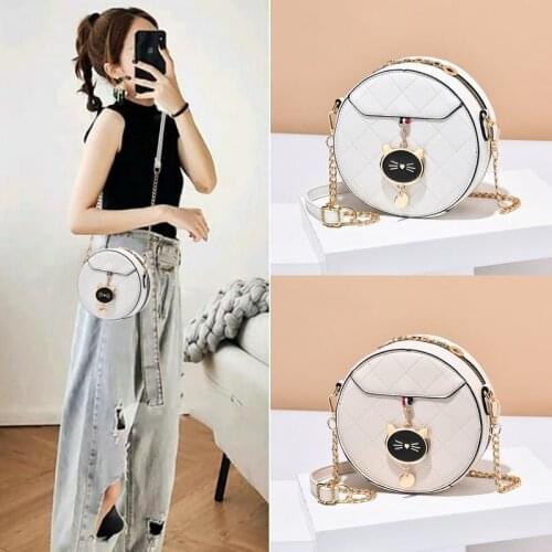This years popular small bag 2021 new summer fashion round handbag chain bag Joker shoulder messenger bag