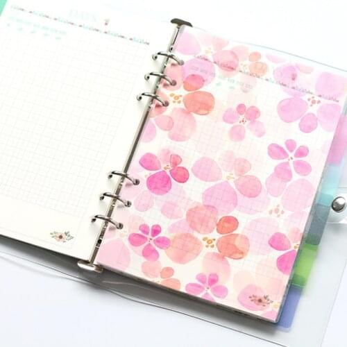 Finely PP Dividers for Notebook Index Paper Core for Agenda Planner Notebooks and Journals Separator Page Office School Supplies