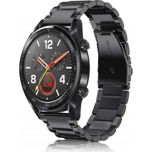 Compatible with Huawei Watch GT 2 Band 22mm Classic Wristband Stainless Steel Strap for Huawei Watch GT/Samsung Gear S3 Bracelet