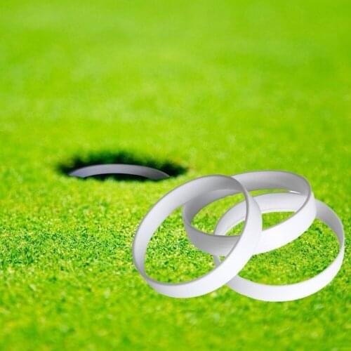 Stabilit 3 Pcs Practice Golf Putting Hole Cup Ring Premium Quality 11cm Dia. White Golf Accessories Gift Men Golf Training Aids