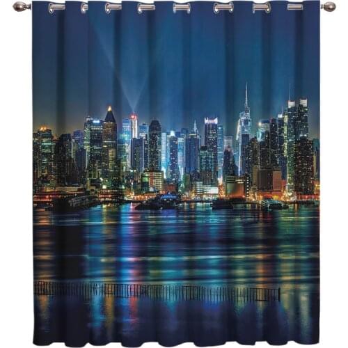 Curtains for Bedroom Gorgeous Night City Window Curtains Living Room Luxury Home Decor Curtains for Living Room