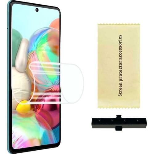 Screen Protector Hydrogel Flex Film for Samsung Galaxy A71 Full Cover Coverage Ultra Slim Protective Self Healing