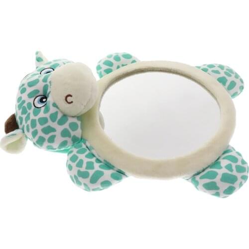 Rear View Backseat Mirror For Babies & Toddlers in Car Seats Rear Facing Mirrors, Soft Cow frame