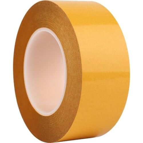 1PCS 100M/Roll PET Double Sided Super Sticky Adhesive Tape Heat Resistant 0.05mm Thick Transparent PET Strong Double-sided Tape