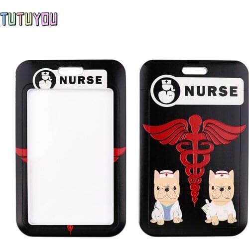 1pcs PC3004 Medical Theme Dog Lanyard Card Holder Doctor Hanging Neck Mobile Phone Lanyard Badge Subway Access Card Holder