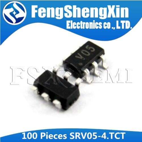 100pcs/lot SRV05-4.TCT SOT23-6 SRV05 Code: V05 SRV05-4 TVS Diode SOT23-6
