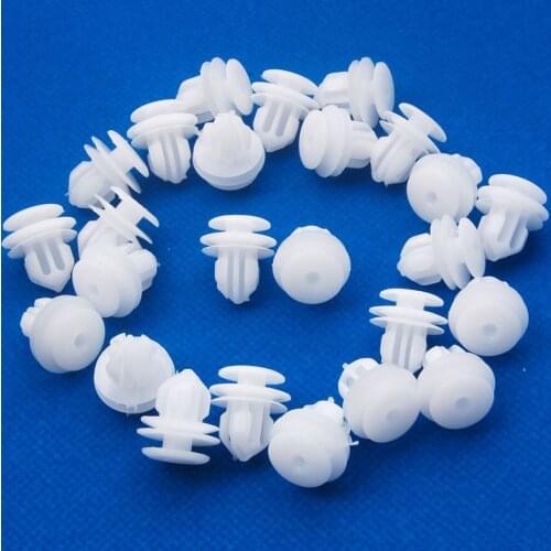 25pcs White Car Moulding Clip 62217-13010 Car Trim Panel Clips Fastener Retainer Fit For Toyota Car Accessary