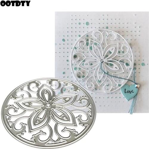 Circle Lace Metal Cutting Dies Stencil Scrapbooking DIY Album Stamp Paper Card Embossing Decor Craft New Dies for 2020
