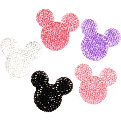 30Pcs 33x30mm Mixed Bright Resin Mouse Cabochon Flatback Decoration Crafts Embellishments For Scrapbooking Diy Accessories