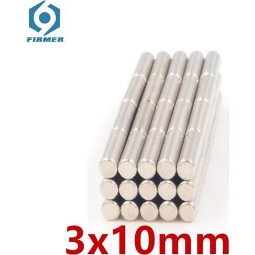 50pcs 100PCS 500PCS N42 3mm x 10mm Strong Round Magnets Dia 3x10 Neodymium Magnet Rare Earth Magnet 3*10 3x10mm